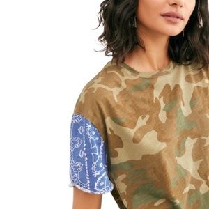 Free People Camo Tee